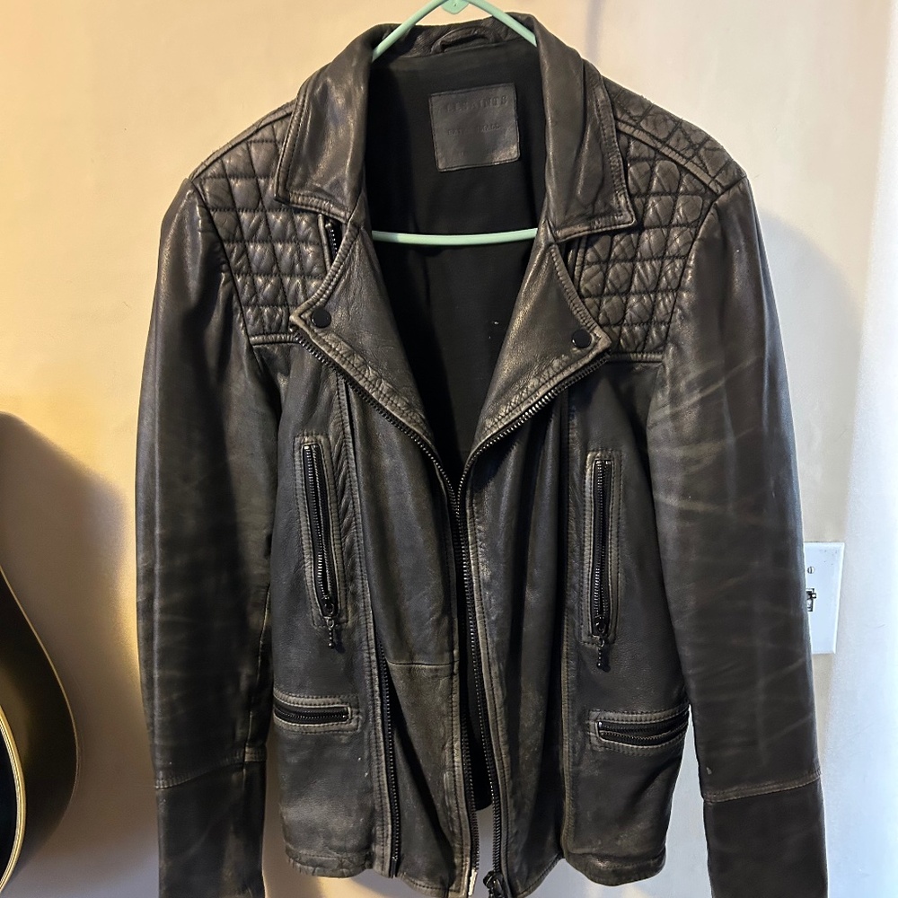 Men’s All Saints leather jacket